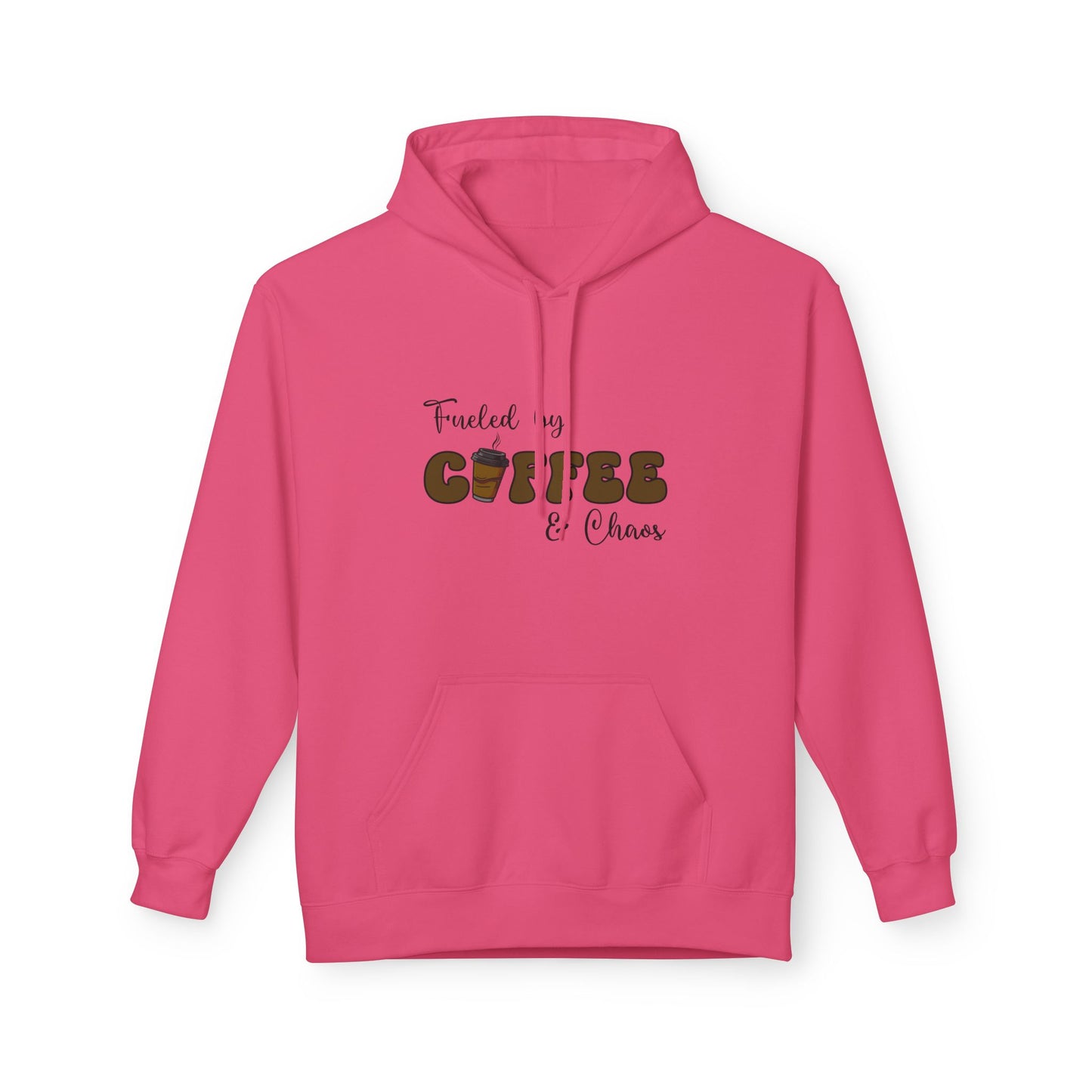 Fueled by Coffee & Chaos Hoodie – Cozy Everyday Sweatshirt for Moms, Entrepreneurs & Coffee Lovers