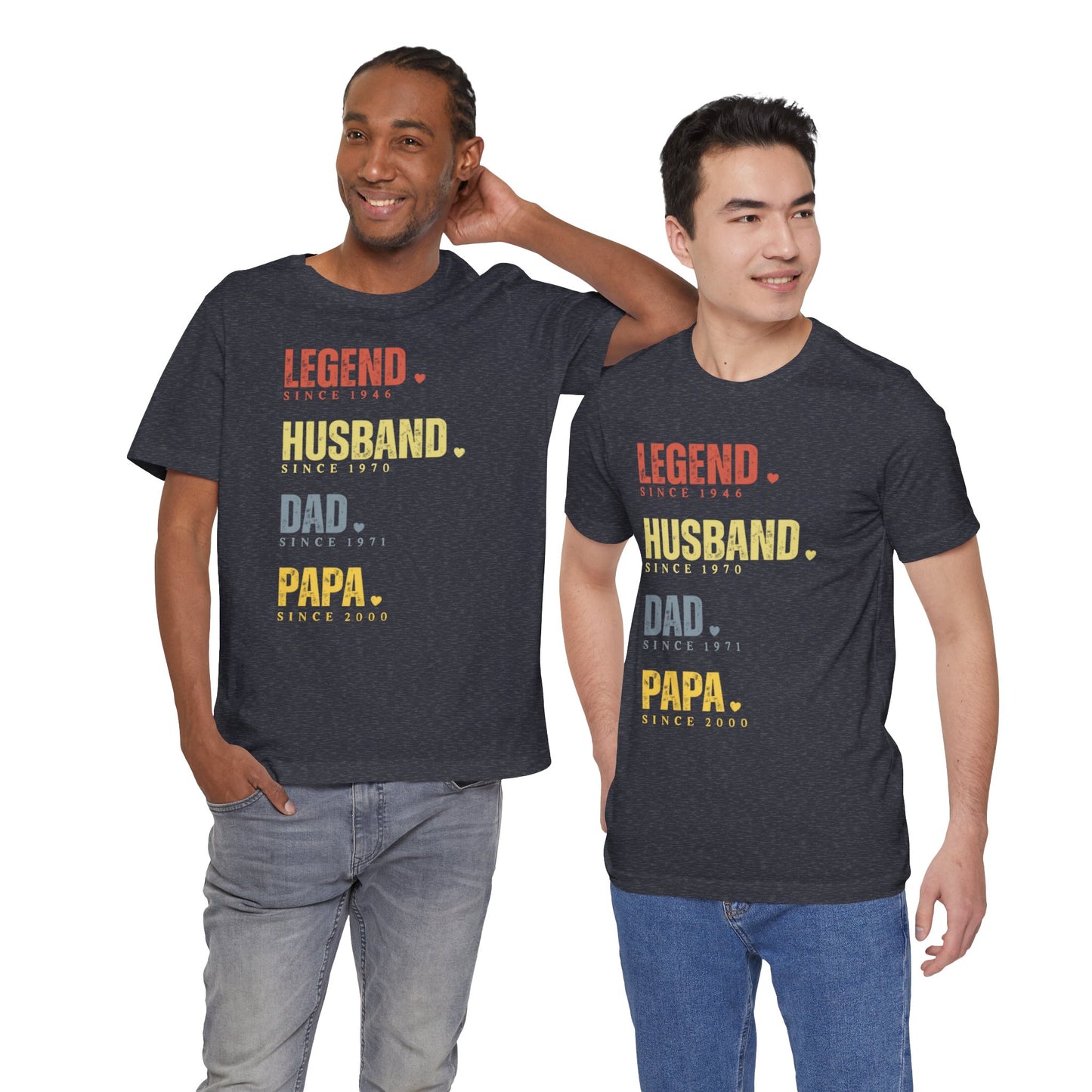 Legend Since [Year] Custom Tee | Husband, Dad, Papa, Grandpa Shirt