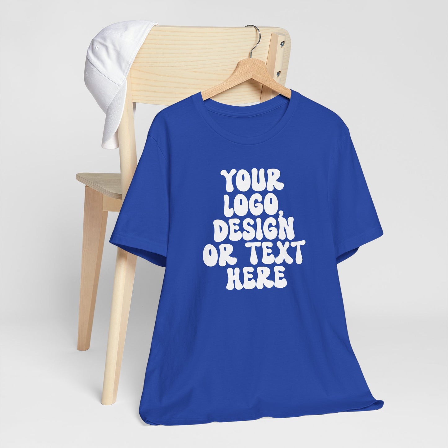 CUSTOM Text, Design or Logo - Unisex T-Shirt (Adult) SOLID COLORS