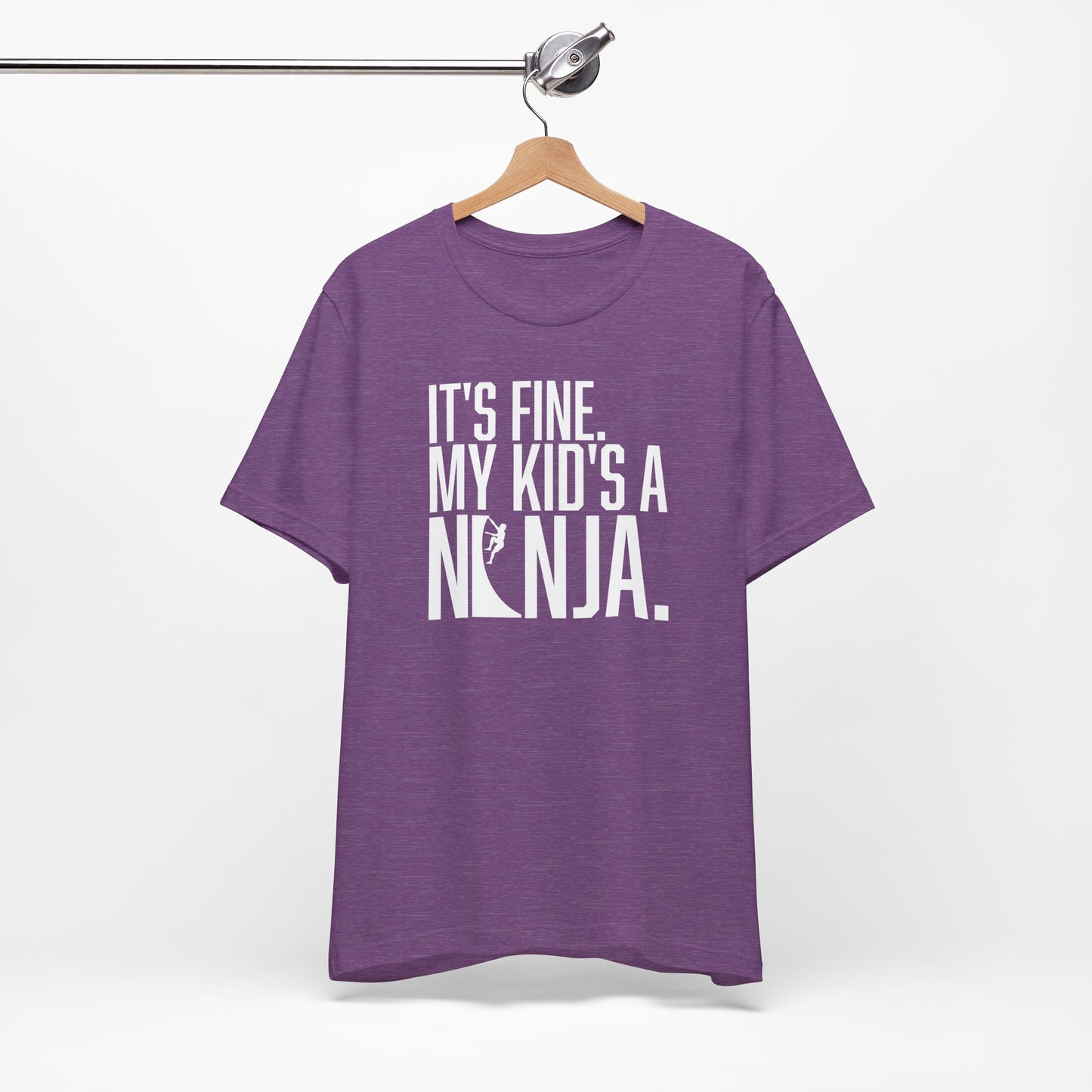 Custom Ninja Mom or Dad T-Shirt – “It’s Fine, My Kid’s a Ninja” Funny Custom Shirt