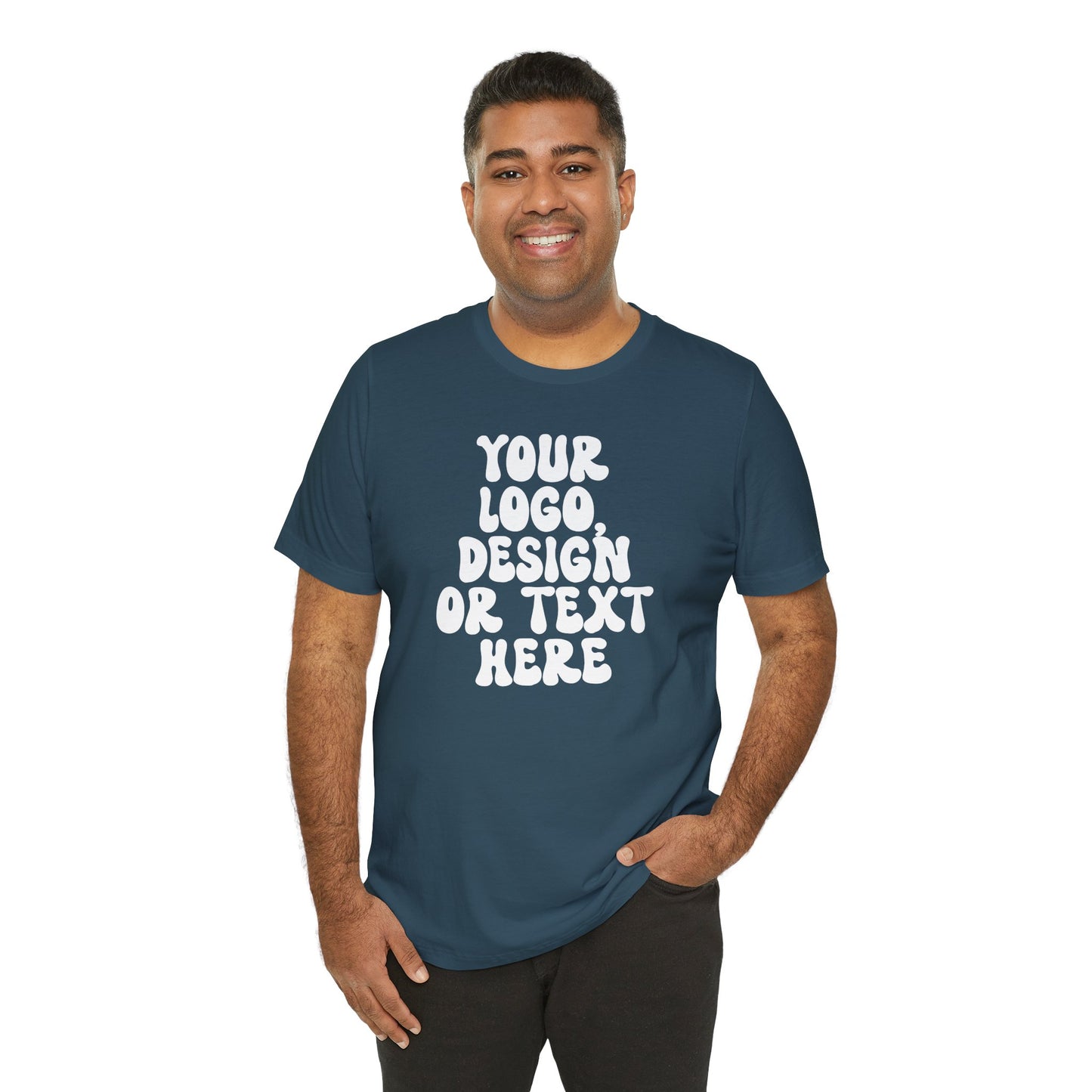 CUSTOM Text, Design or Logo - Unisex T-Shirt (Adult) SOLID COLORS
