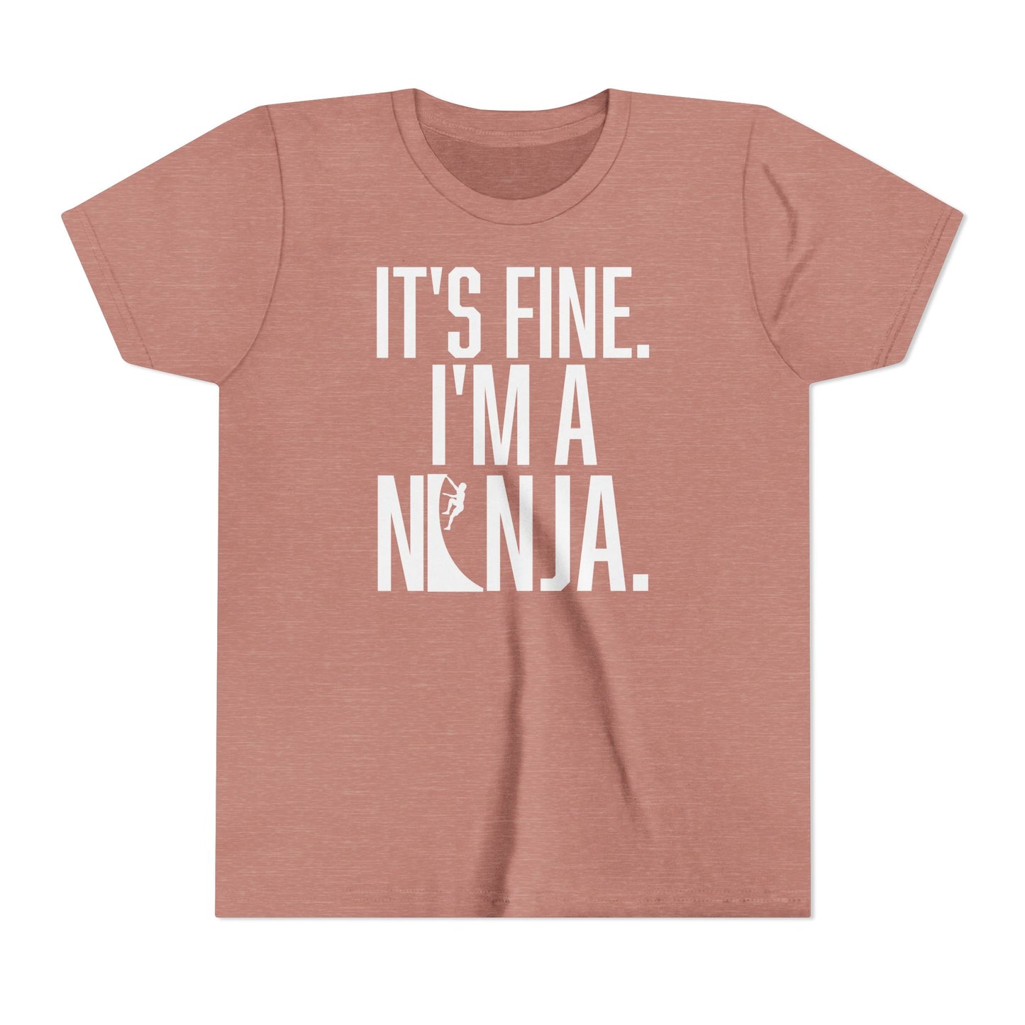 Youth Ninja T-Shirt – “It’s Fine, I’m a Ninja” Funny Athlete Shirt