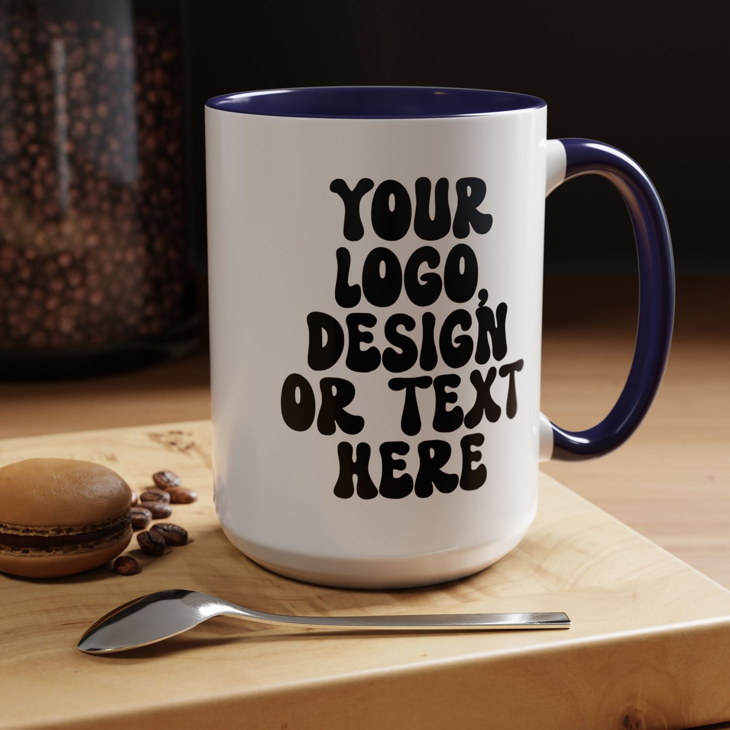 Custom Accent Mug – Personalized Text, Logo, or Design Coffee Cup