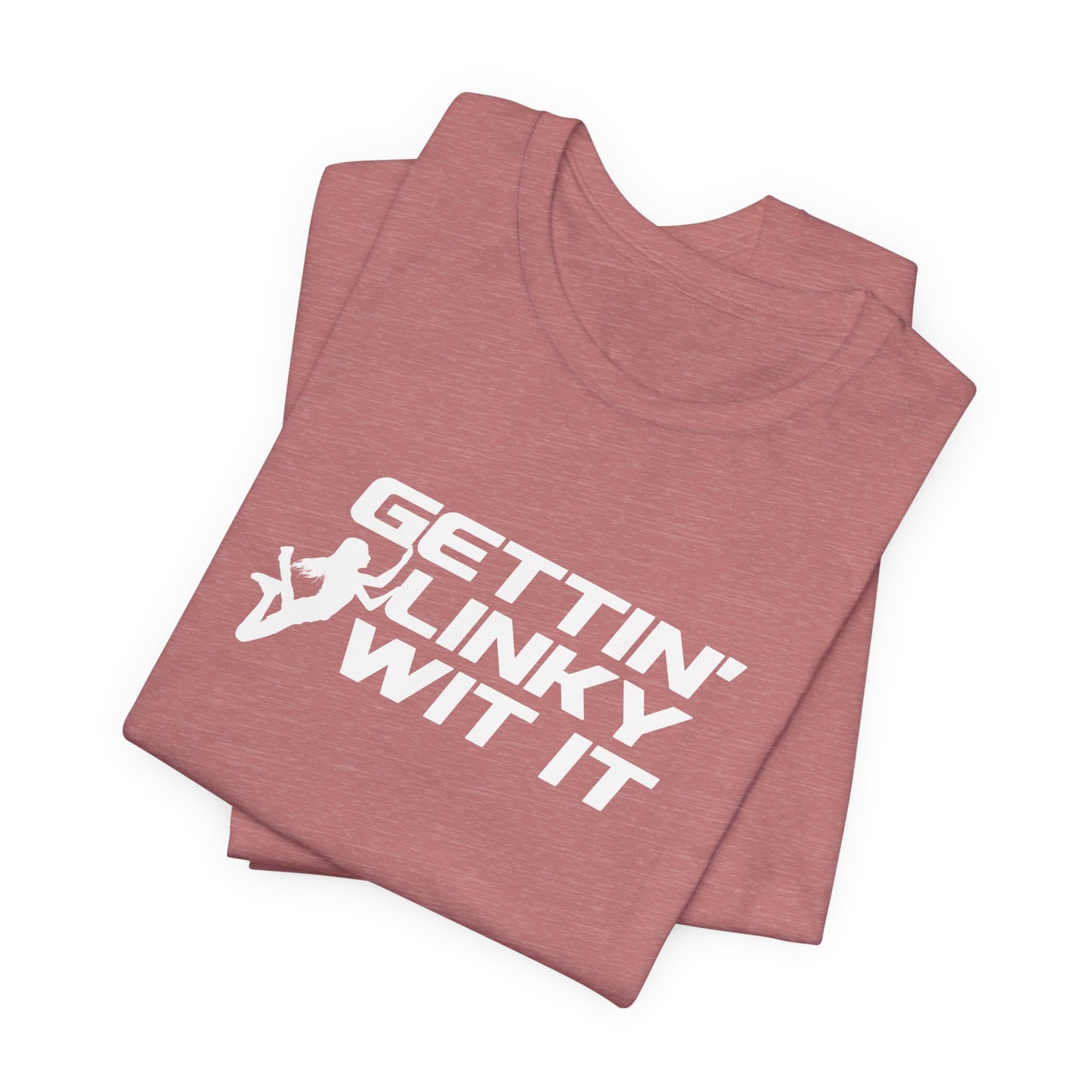 Gettin Linky Wit It Ninja Warrior T-Shirt – Customizable Silhouette Option