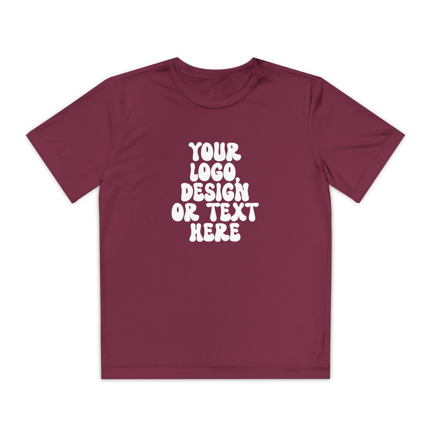 CUSTOM Text, Design or Logo -  Sport-Tek Moisture Wicking Competitor Tee (Youth)