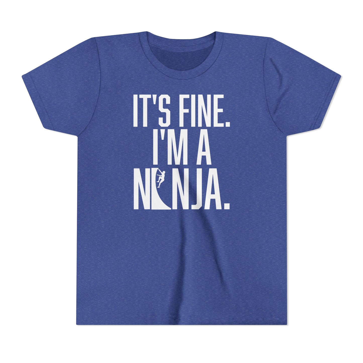 Youth Ninja T-Shirt – “It’s Fine, I’m a Ninja” Funny Athlete Shirt
