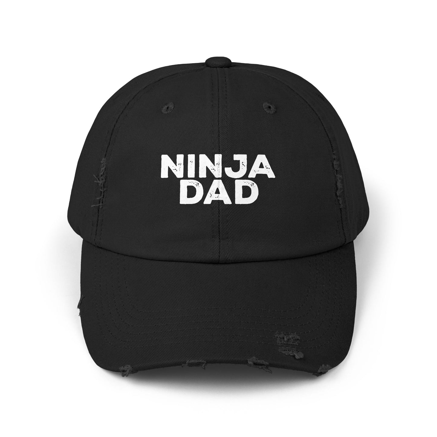 Ninja Mom or Dad Distressed Baseball Hat – Unisex Adjustable Cap