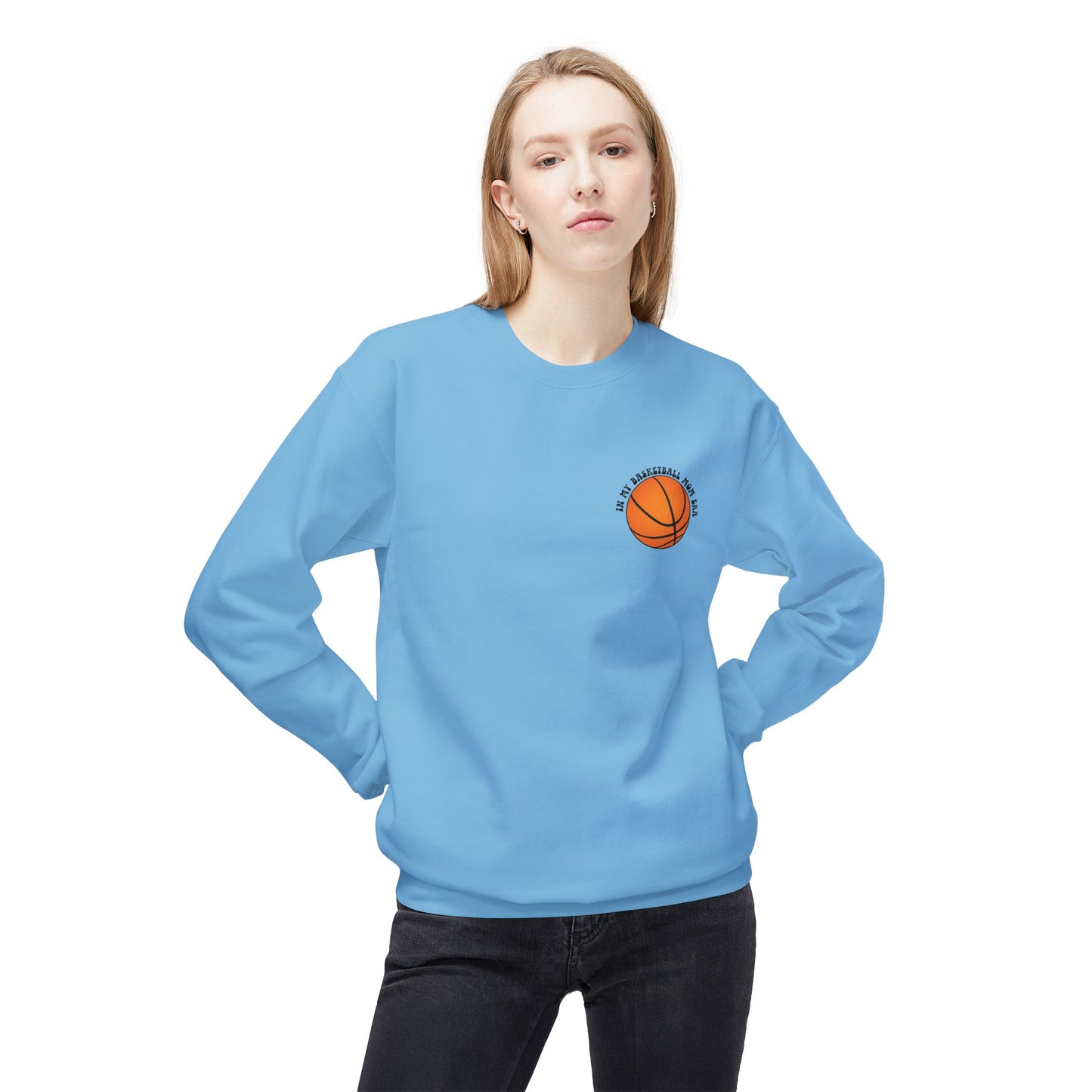 In My Basketball Mom Era Sweatshirt – Customizable Basketball Mom Crewneck