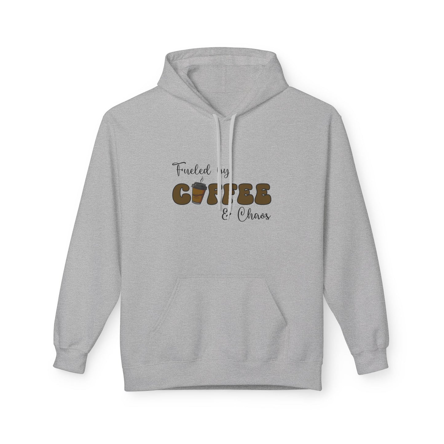 Fueled by Coffee & Chaos Hoodie – Cozy Everyday Sweatshirt for Moms, Entrepreneurs & Coffee Lovers