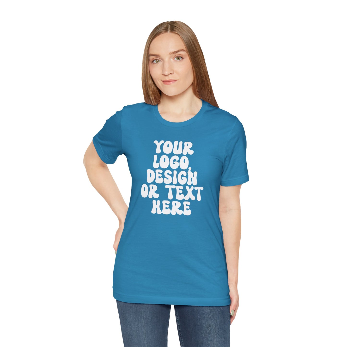 CUSTOM Text, Design or Logo - Unisex T-Shirt (Adult) SOLID COLORS