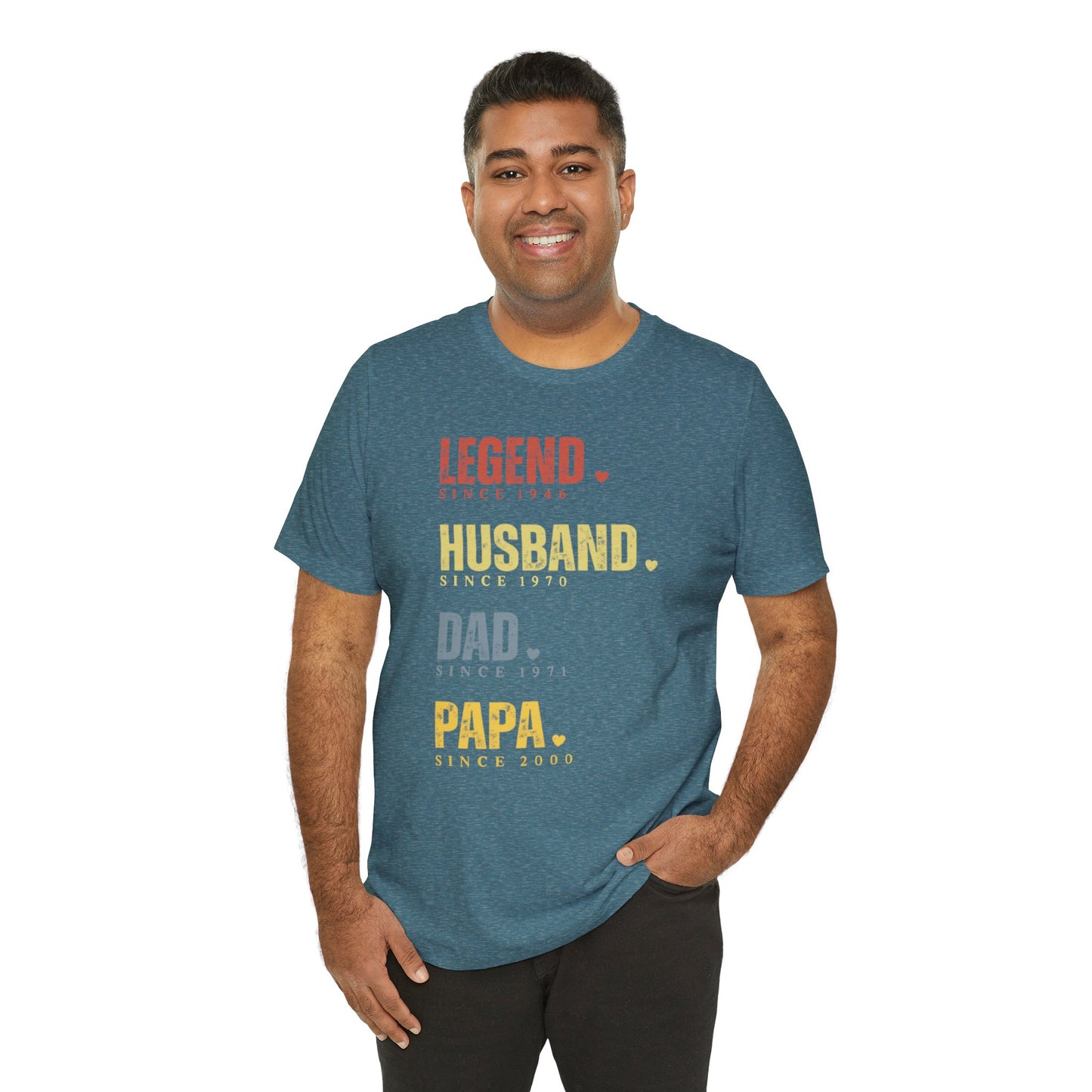 Legend Since [Year] Custom Tee | Husband, Dad, Papa, Grandpa Shirt