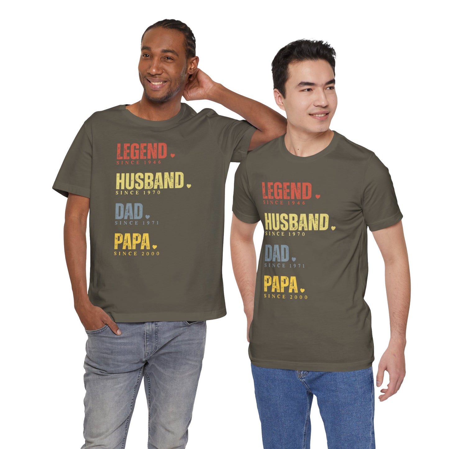 Legend Since [Year] Custom Tee | Husband, Dad, Papa, Grandpa Shirt