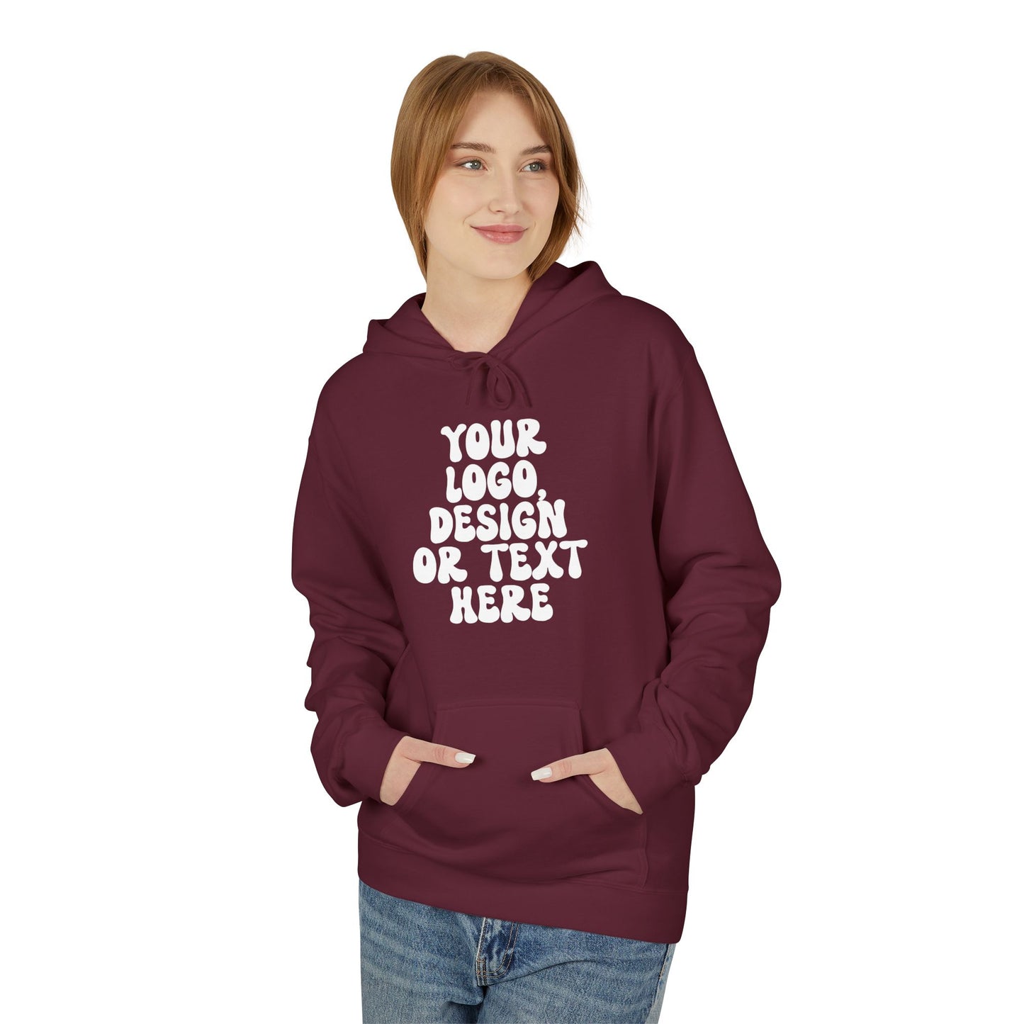 CUSTOM Text, Design or Logo - Unisex Hoodie (Adult)