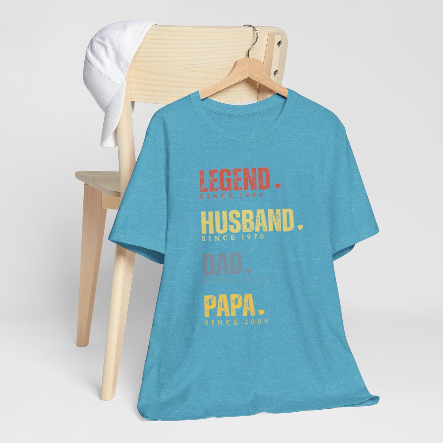 Legend Since [Year] Custom Tee | Husband, Dad, Papa, Grandpa Shirt