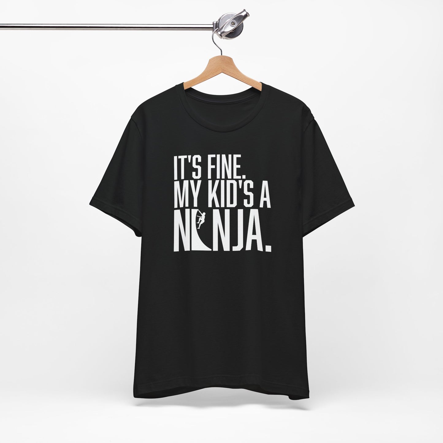 Custom Ninja Mom or Dad T-Shirt – “It’s Fine, My Kid’s a Ninja” Funny Custom Shirt