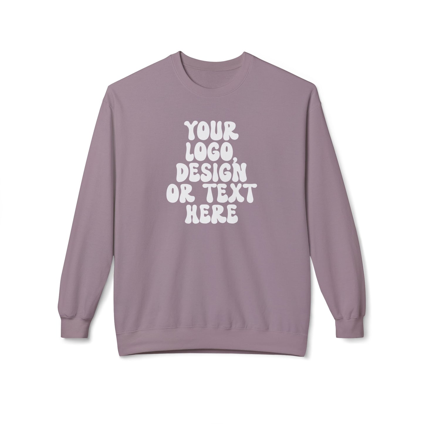 CUSTOM Text, Design or Logo - Unisex Crewneck Sweatshirt (Adult)