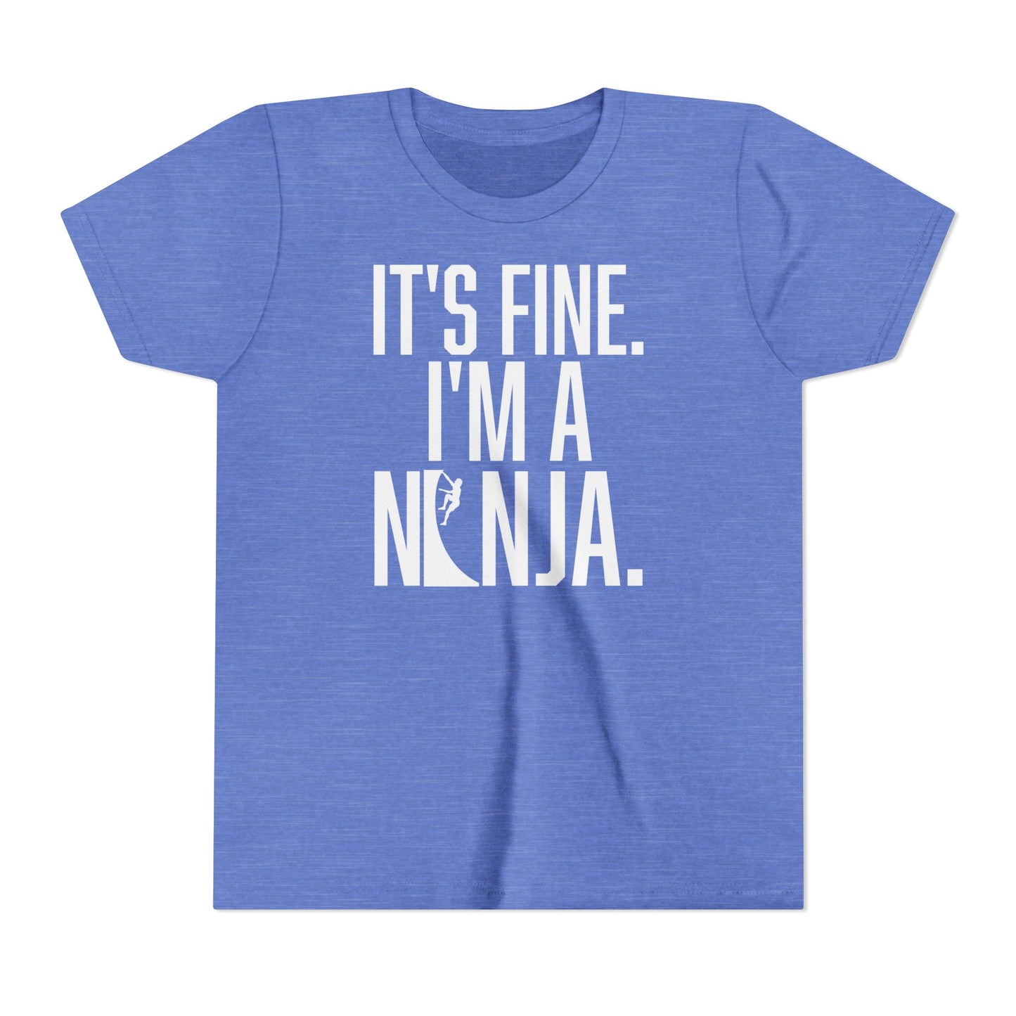 Youth Ninja T-Shirt – “It’s Fine, I’m a Ninja” Funny Athlete Shirt