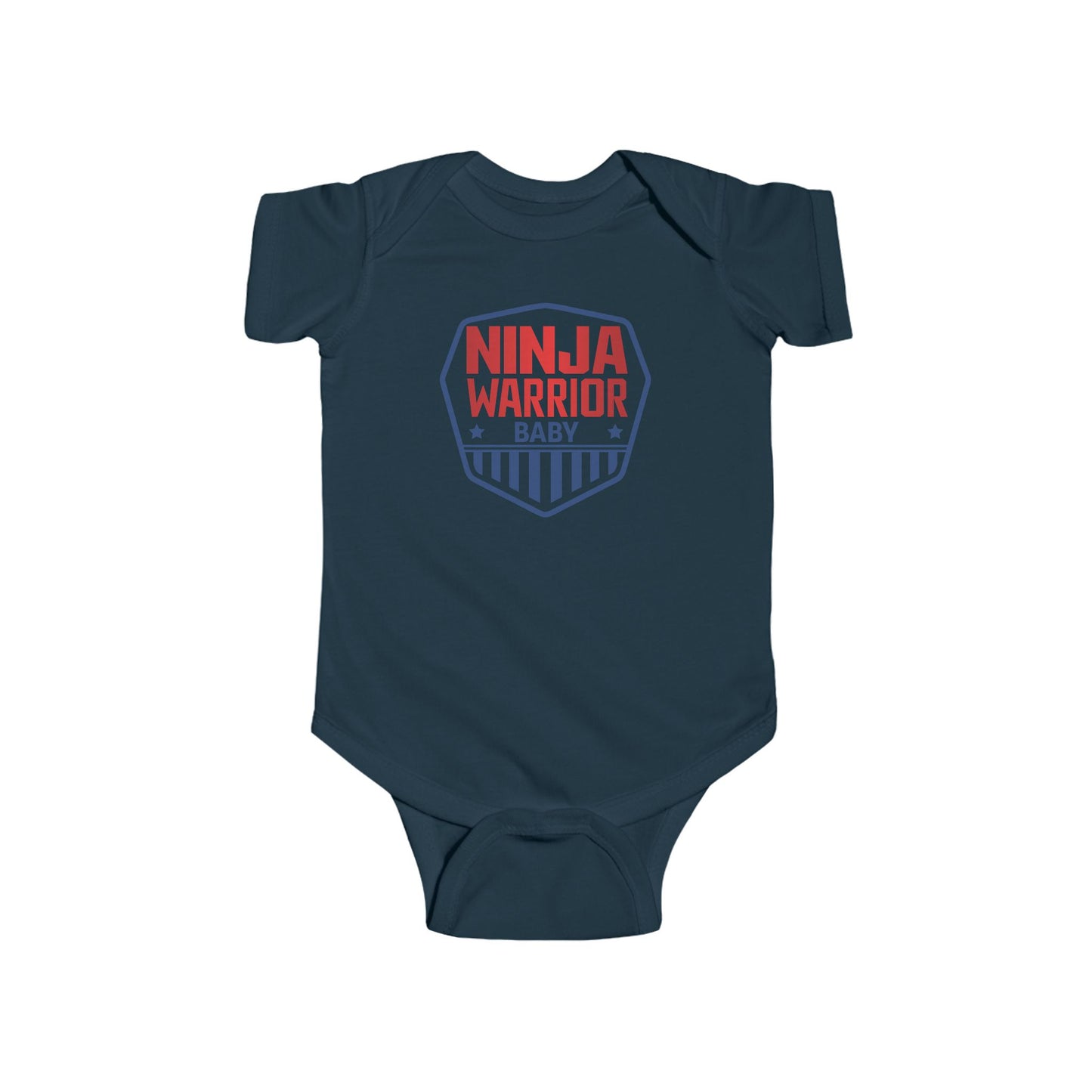Ninja Warrior Baby Onesie – Infant Bodysuit with Shield Design