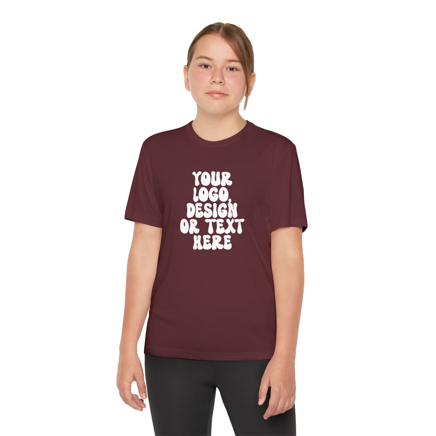 CUSTOM Text, Design or Logo -  Sport-Tek Moisture Wicking Competitor Tee (Youth)