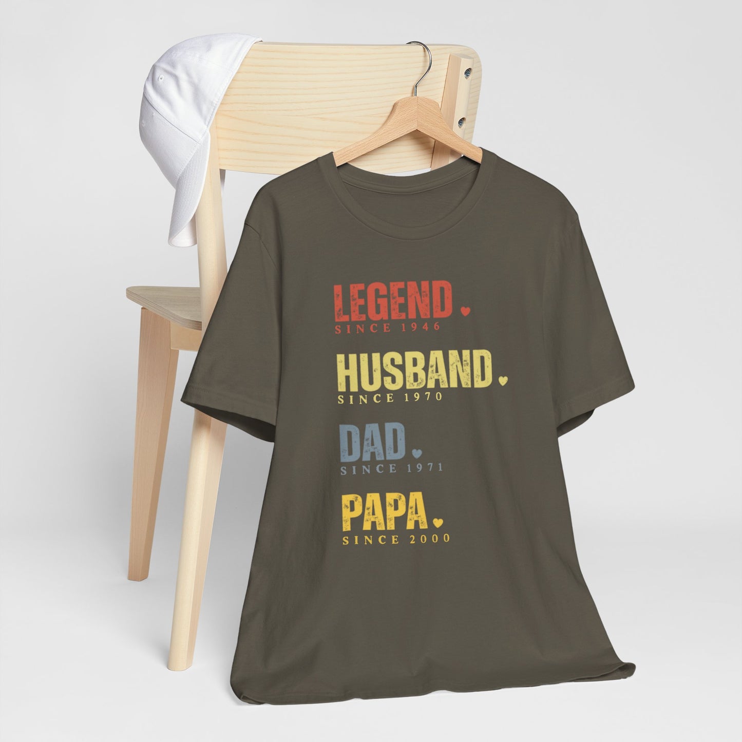 Legend Since [Year] Custom Tee | Husband, Dad, Papa, Grandpa Shirt