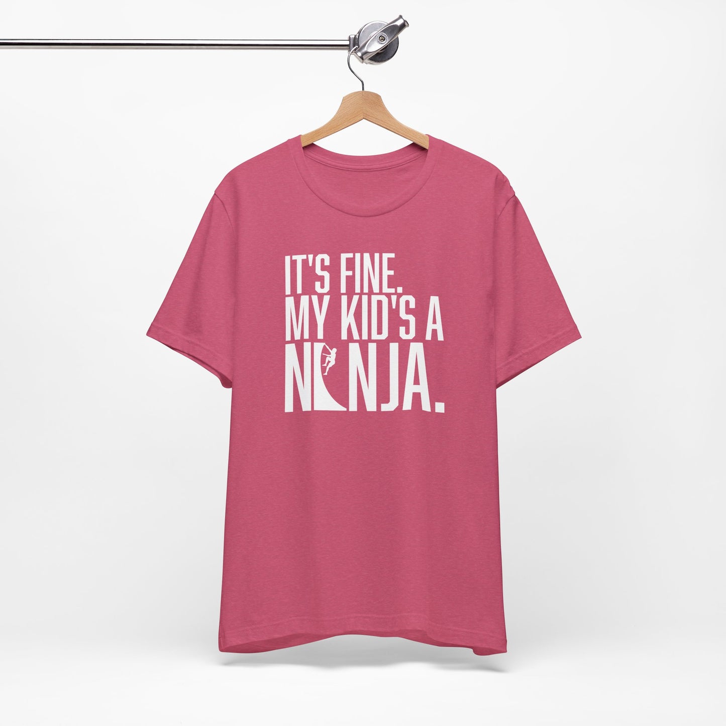 Custom Ninja Mom or Dad T-Shirt – “It’s Fine, My Kid’s a Ninja” Funny Custom Shirt