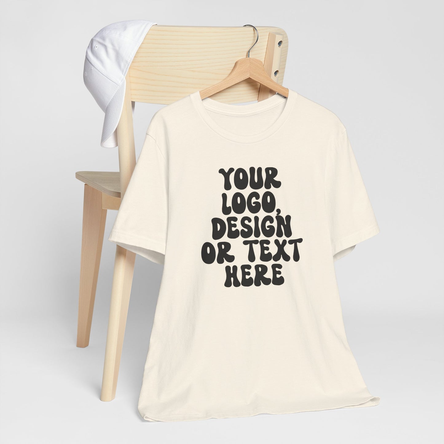 CUSTOM Text, Design or Logo - Unisex T-Shirt (Adult) SOLID COLORS