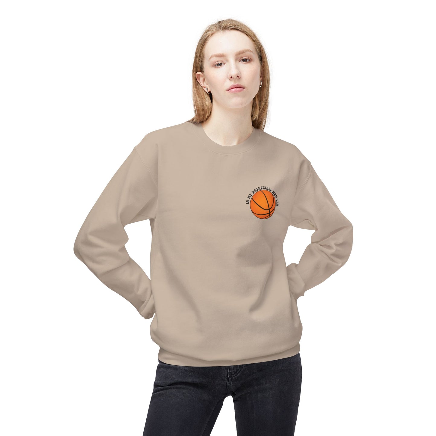 In My Basketball Mom Era Sweatshirt – Customizable Basketball Mom Crewneck