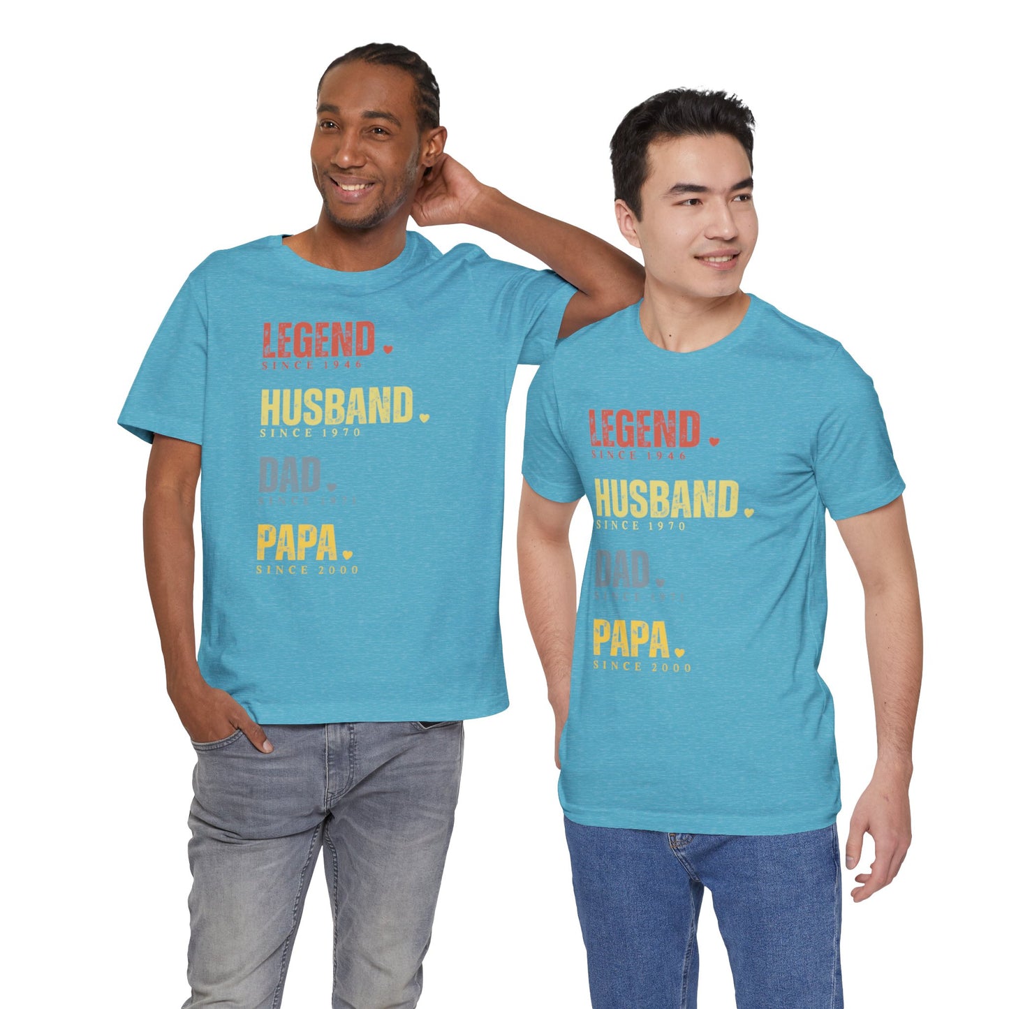 Legend Since [Year] Custom Tee | Husband, Dad, Papa, Grandpa Shirt