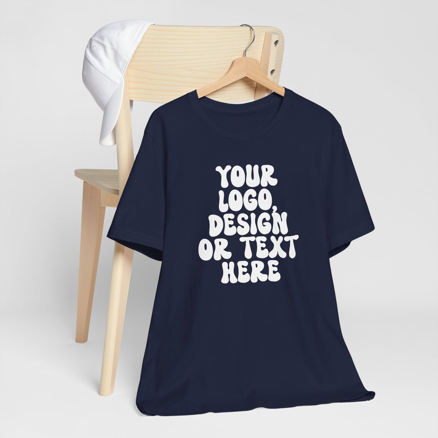 CUSTOM Text, Design or Logo - Unisex T-Shirt (Adult) SOLID COLORS
