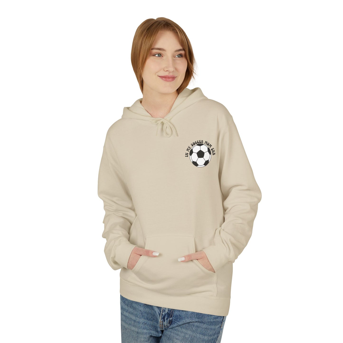 In My Soccer Mom Era Sweatshirt – Funny Soccer Mom Hoodie with Back Print