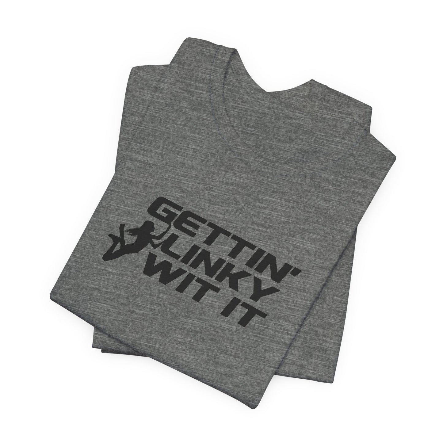 Gettin Linky Wit It Ninja Warrior T-Shirt – Customizable Silhouette Option