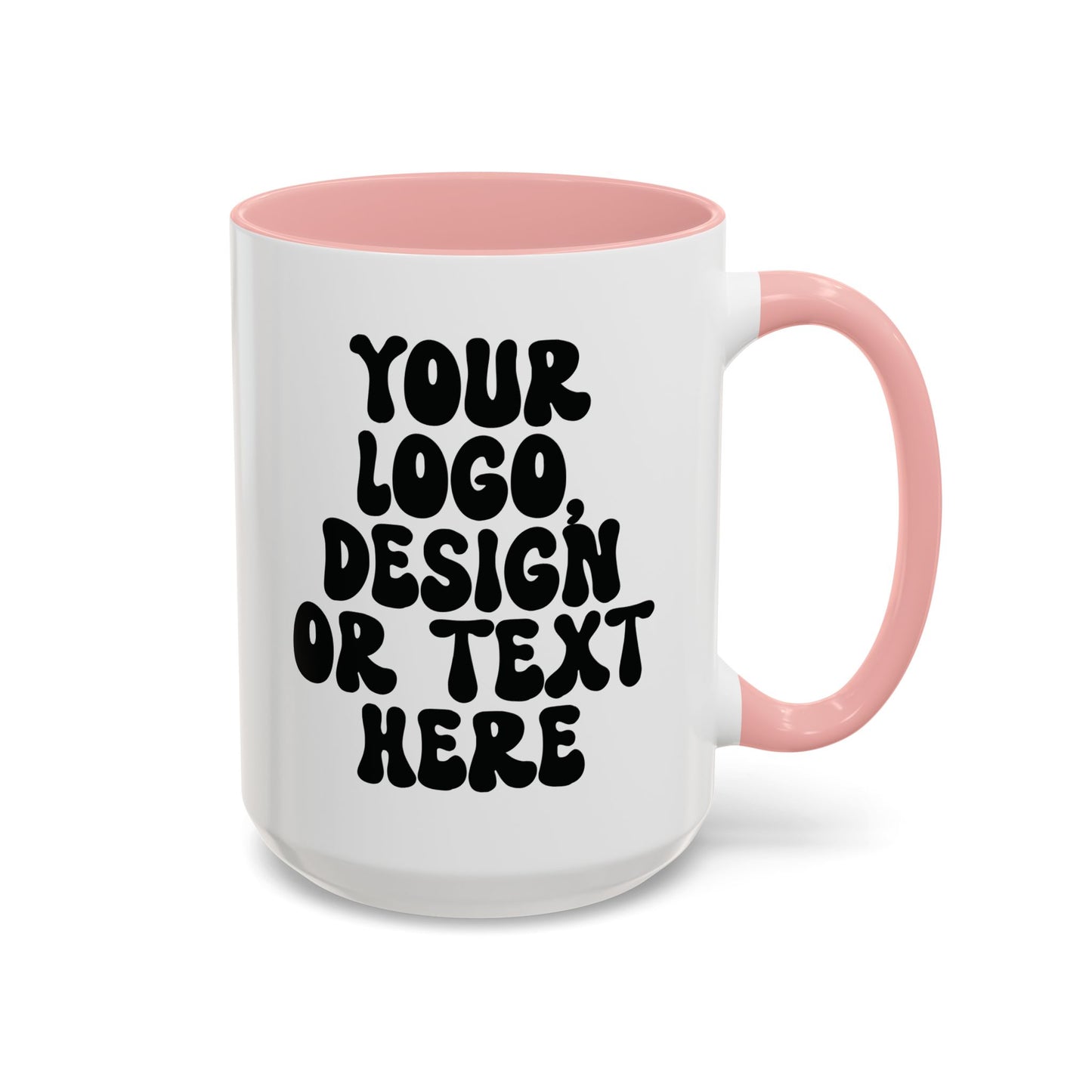 Custom Accent Mug – Personalized Text, Logo, or Design Coffee Cup