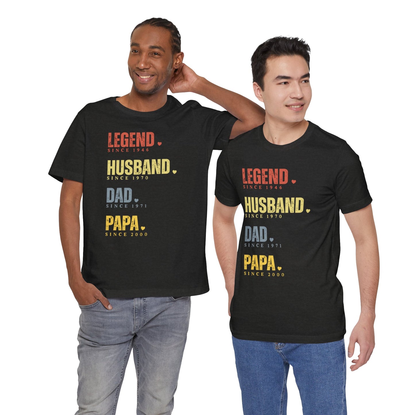 Legend Since [Year] Custom Tee | Husband, Dad, Papa, Grandpa Shirt