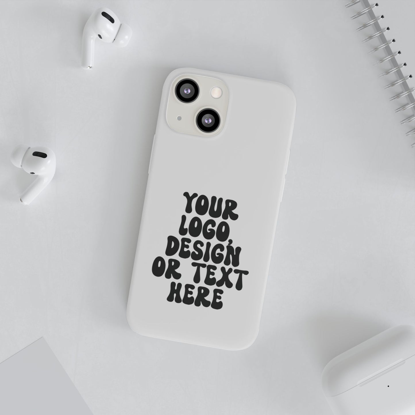 CUSTOM Text, Design or Logo - Flexi Phone Case