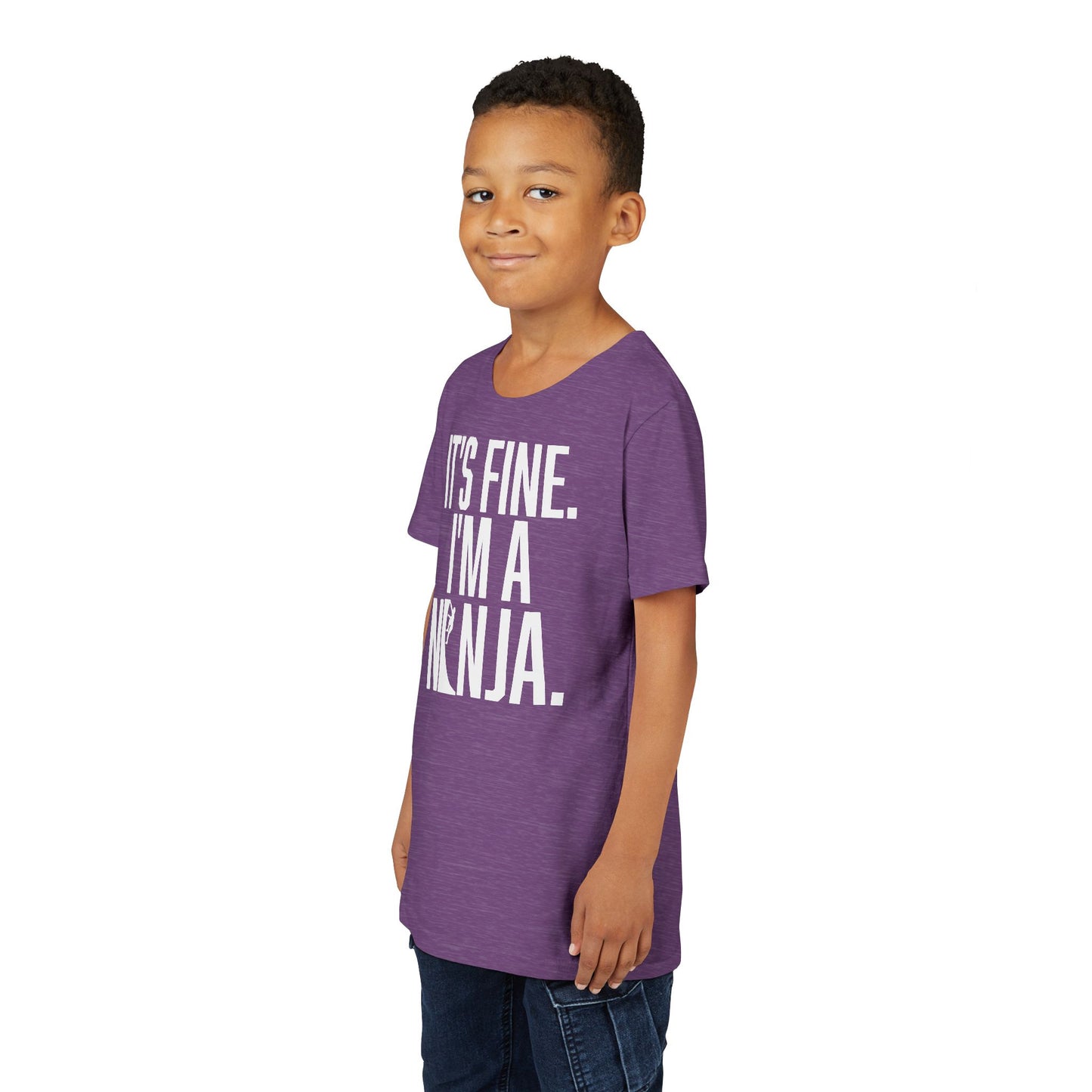 Youth Ninja T-Shirt – “It’s Fine, I’m a Ninja” Funny Athlete Shirt