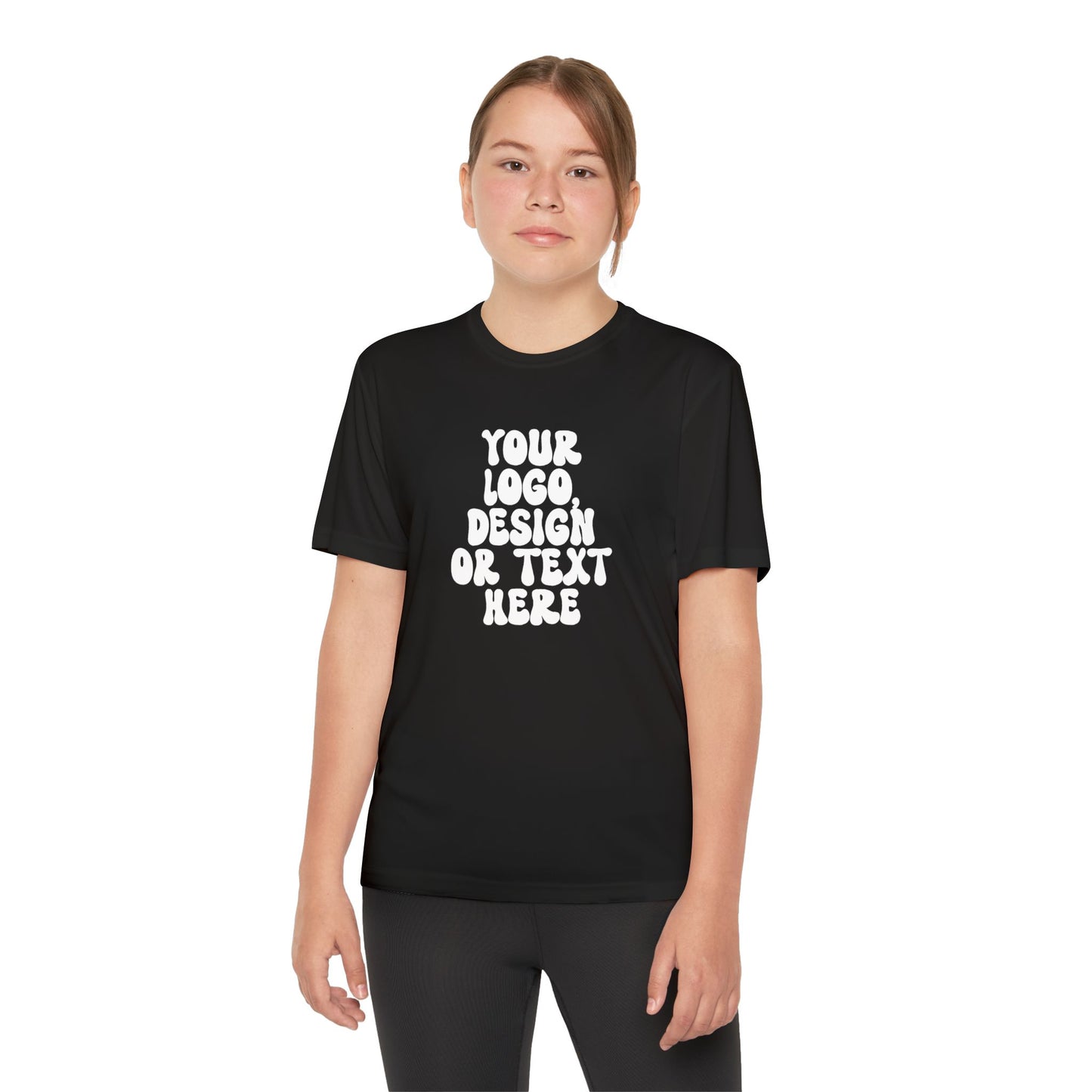 CUSTOM Text, Design or Logo -  Sport-Tek Moisture Wicking Competitor Tee (Youth)