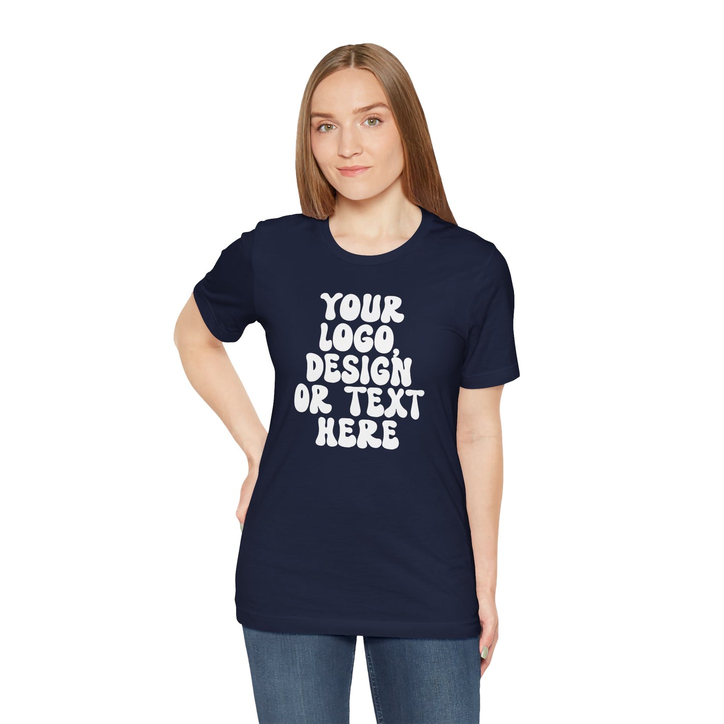 CUSTOM Text, Design or Logo - Unisex T-Shirt (Adult) SOLID COLORS