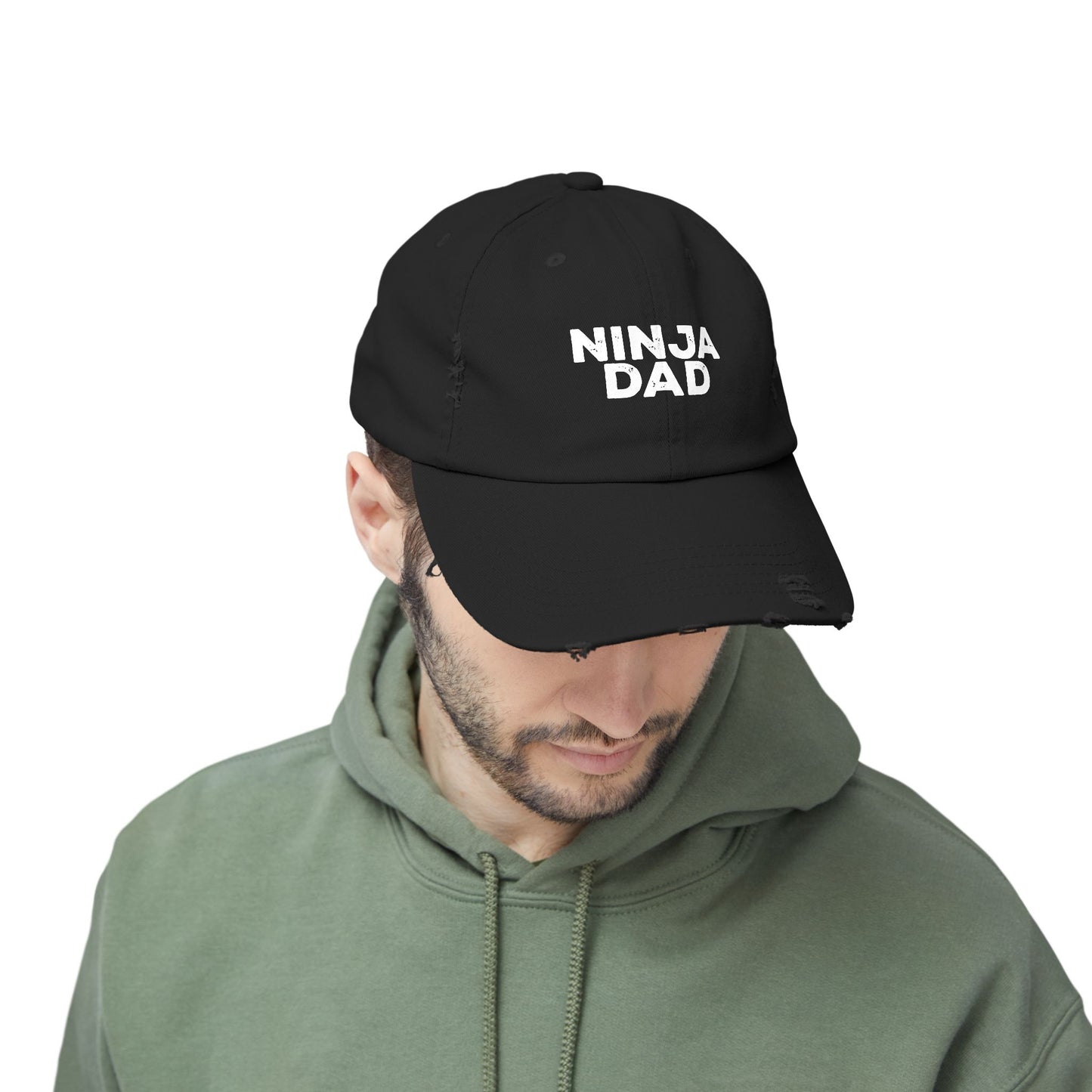 Ninja Mom or Dad Distressed Baseball Hat – Unisex Adjustable Cap