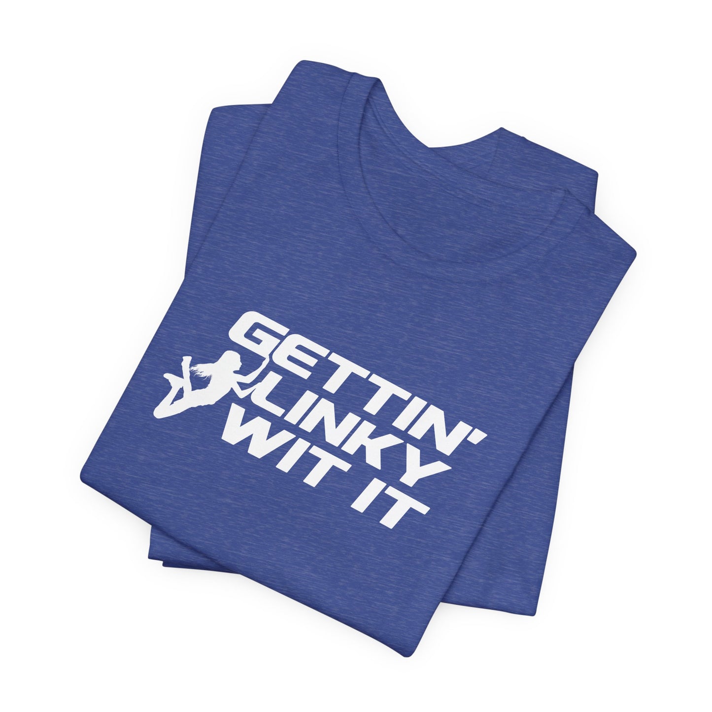 Gettin Linky Wit It Ninja Warrior T-Shirt – Customizable Silhouette Option