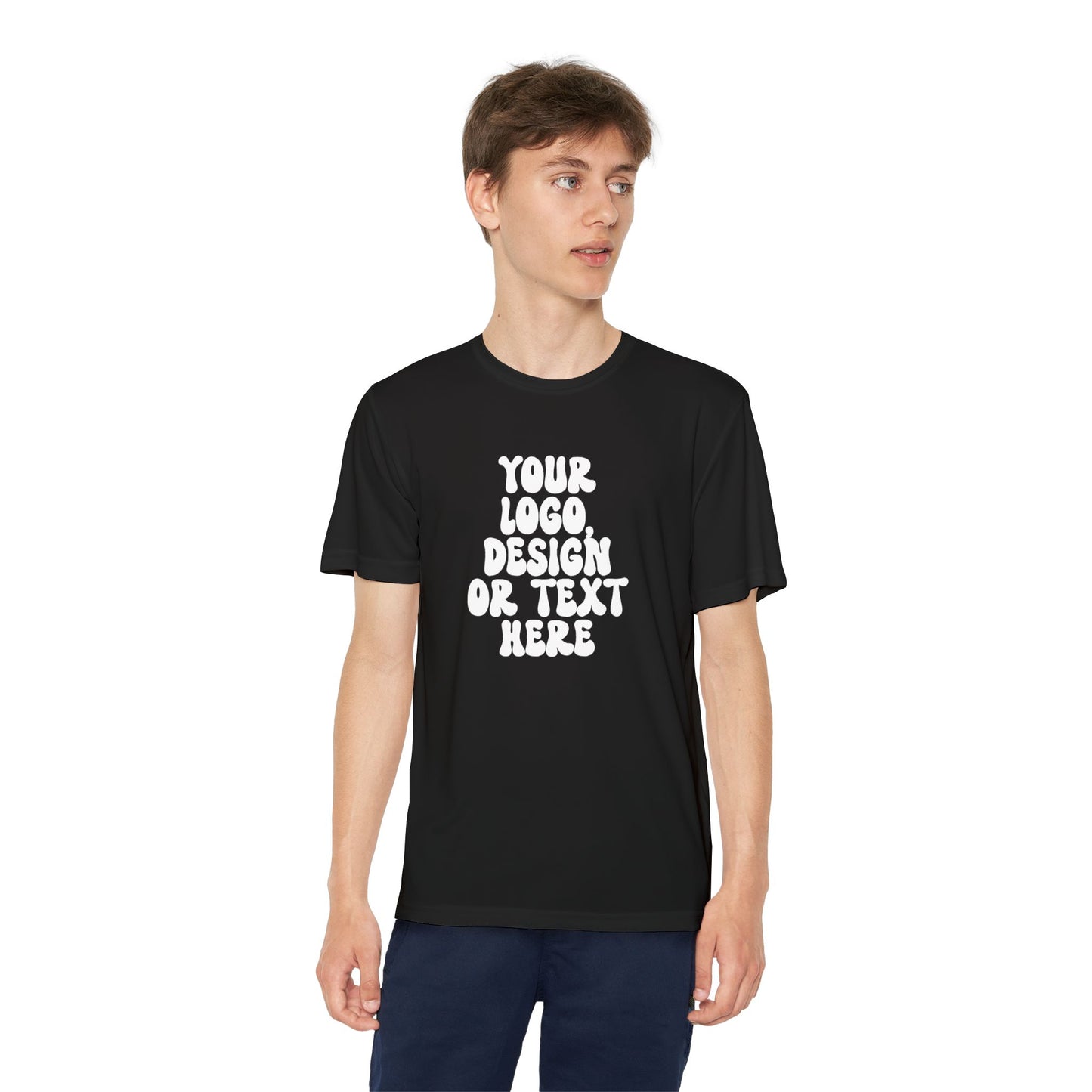CUSTOM Text, Design or Logo -  Sport-Tek Moisture Wicking Competitor Tee (Youth)