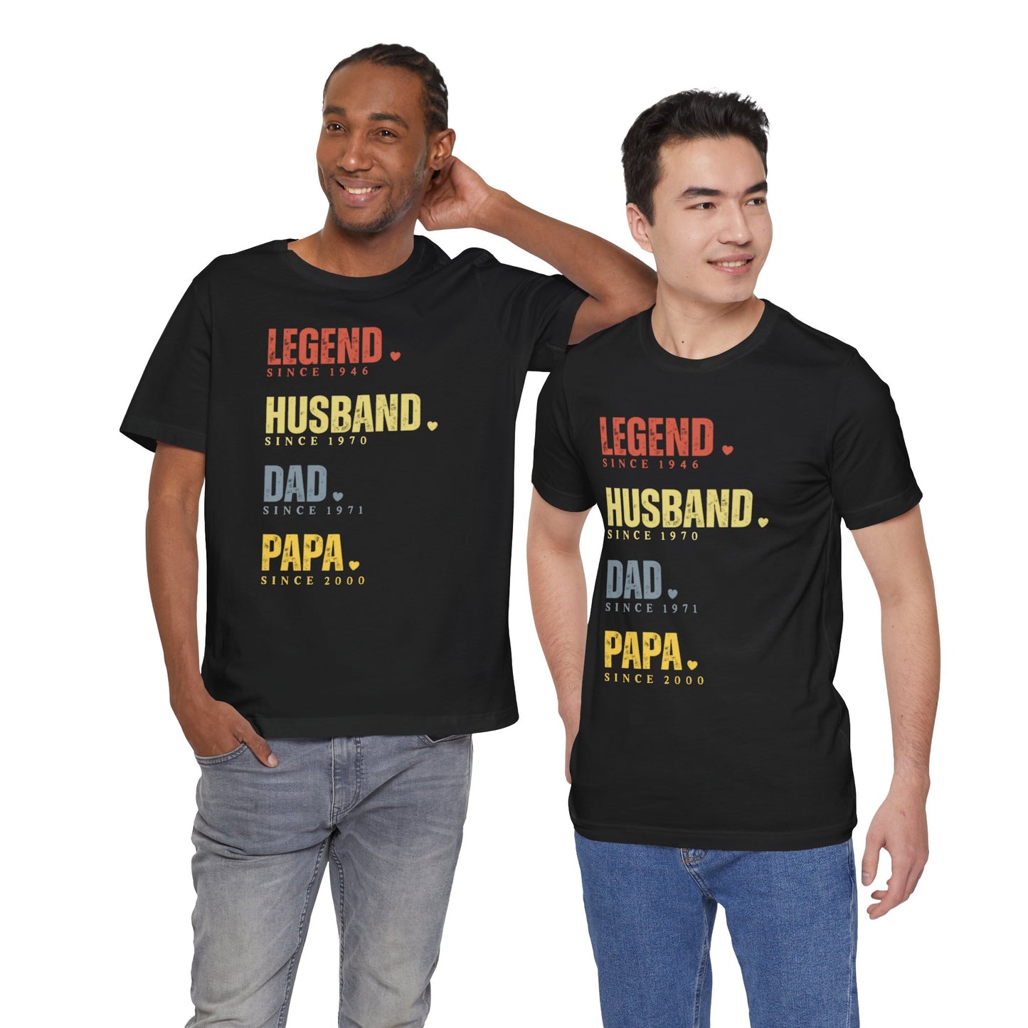 Legend Since [Year] Custom Tee | Husband, Dad, Papa, Grandpa Shirt