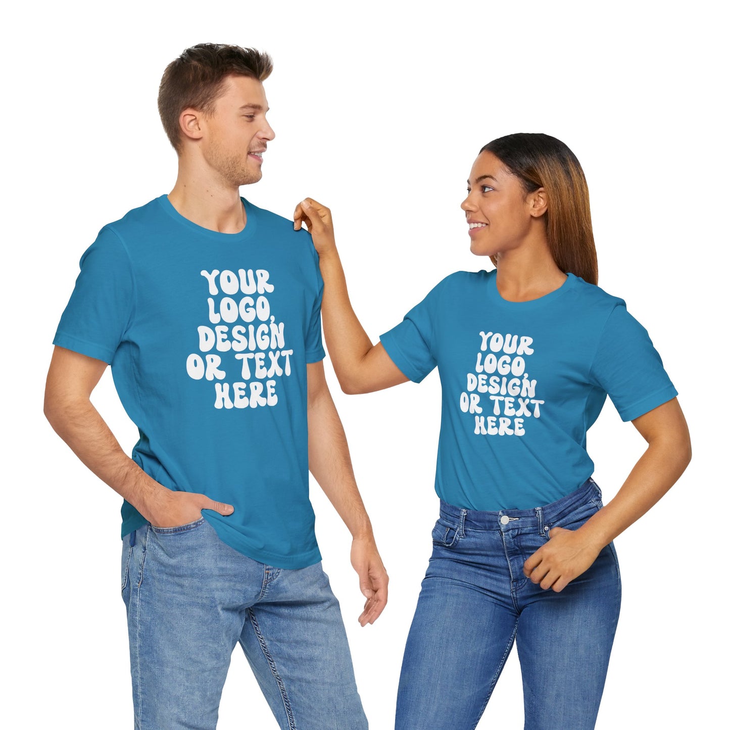 CUSTOM Text, Design or Logo - Unisex T-Shirt (Adult) SOLID COLORS