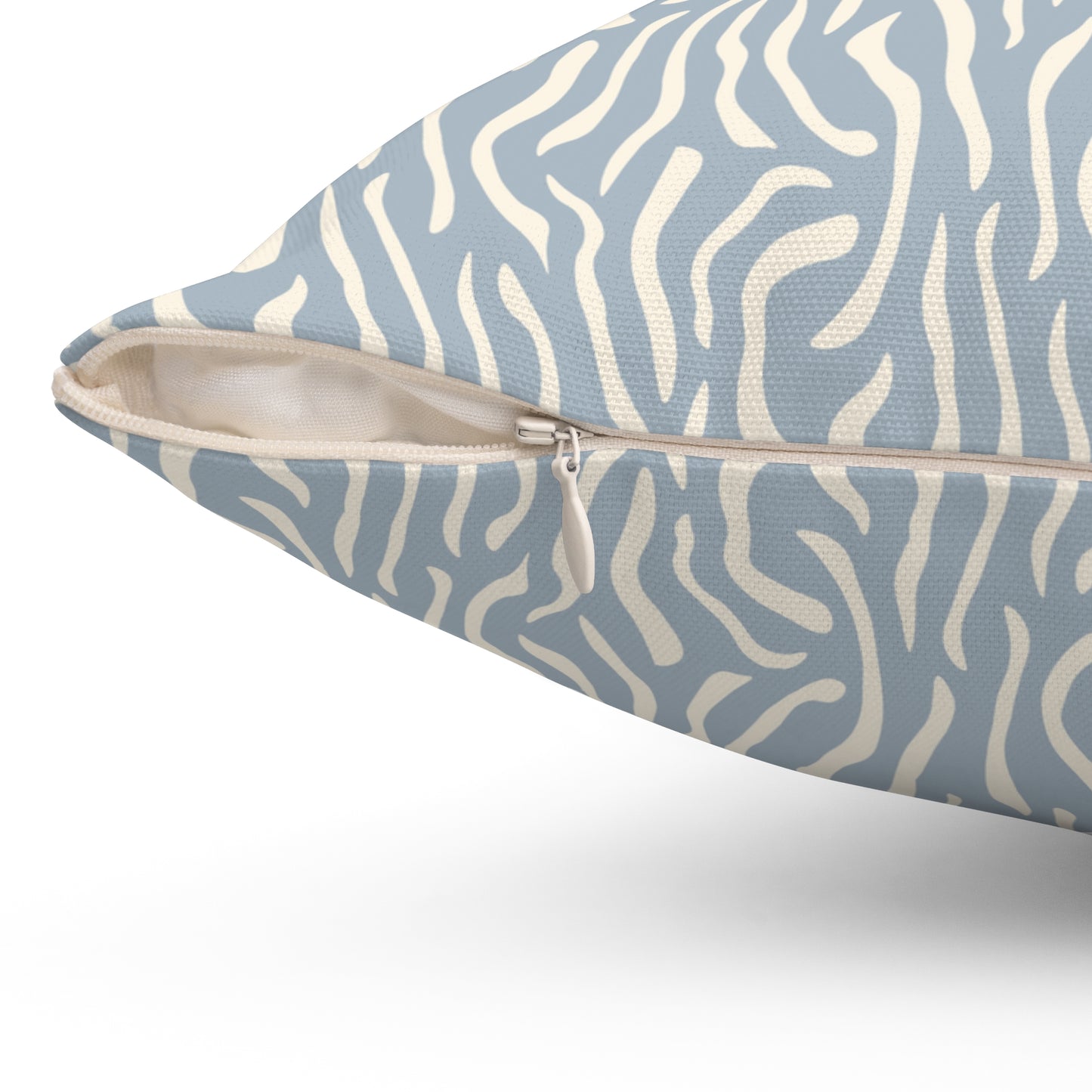 Boho Blue Throw Pillow