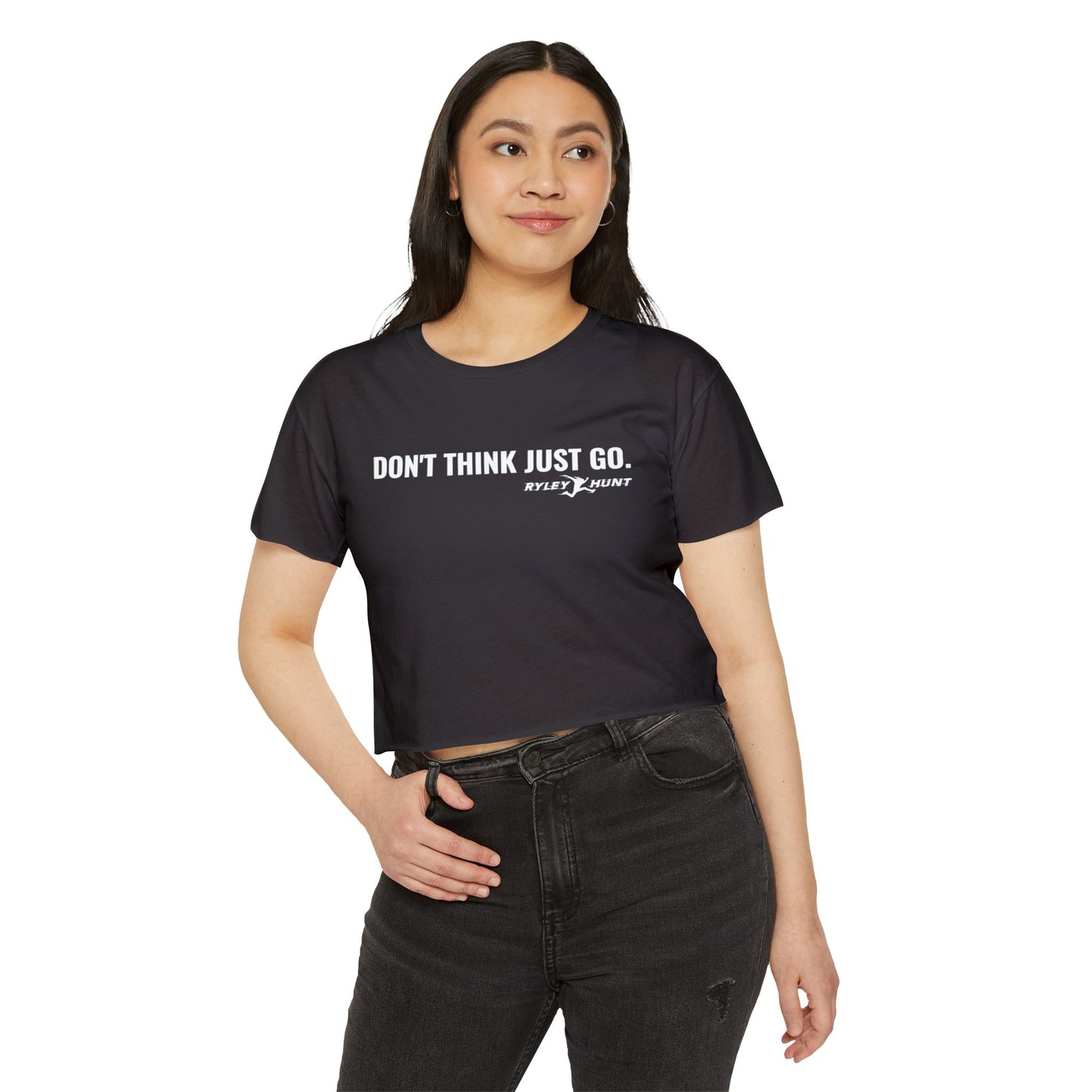 2025-2026 Season - Ryley Hunt “Don’t Think Just Go” - Ninja Athlete Crop Tee