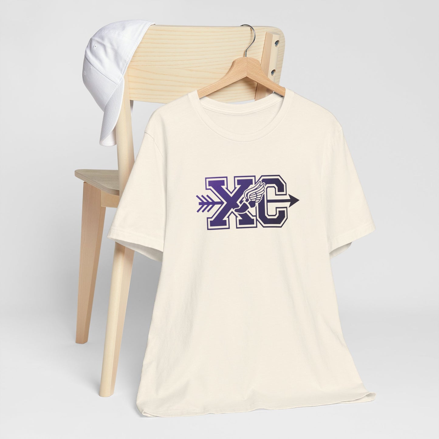 XC Arrow & Winged Sneaker Cross Country T-Shirt with Custom Gradient