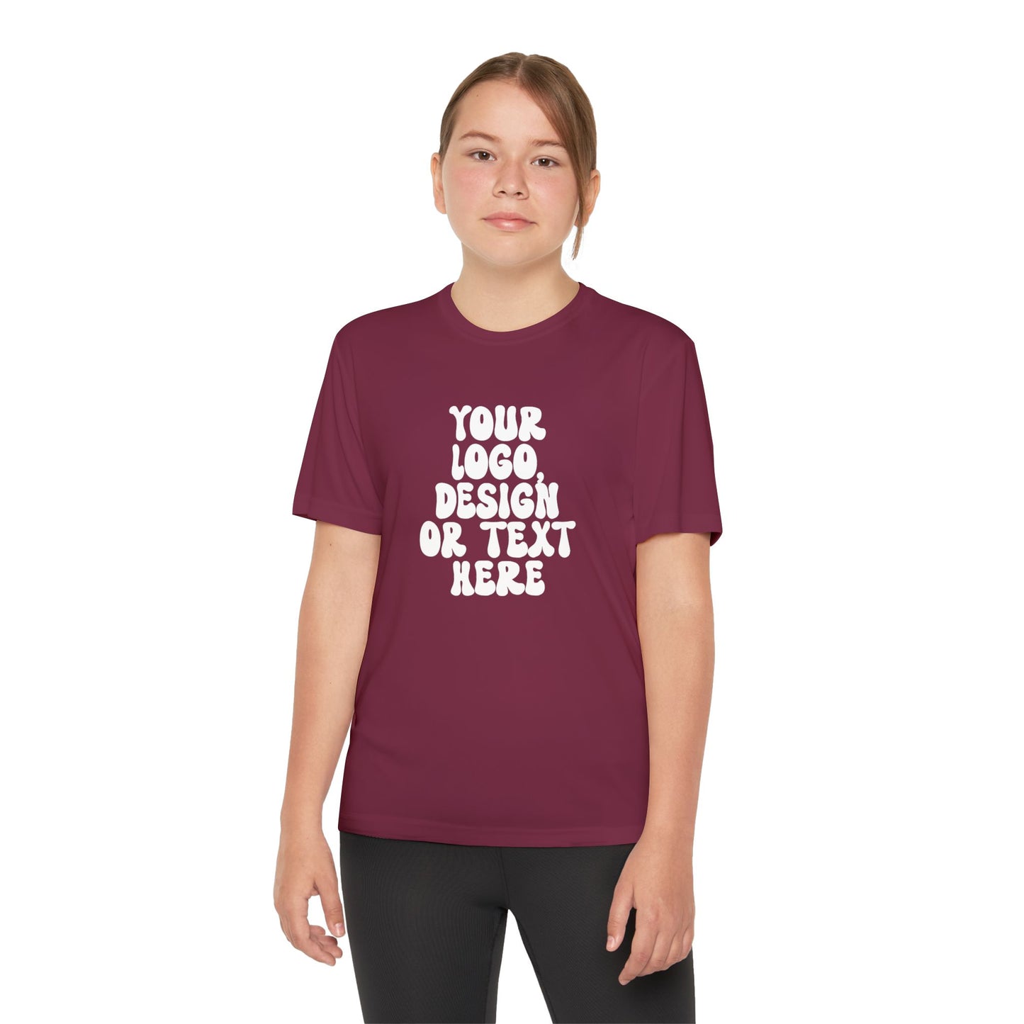 CUSTOM Text, Design or Logo -  Sport-Tek Moisture Wicking Competitor Tee (Youth)