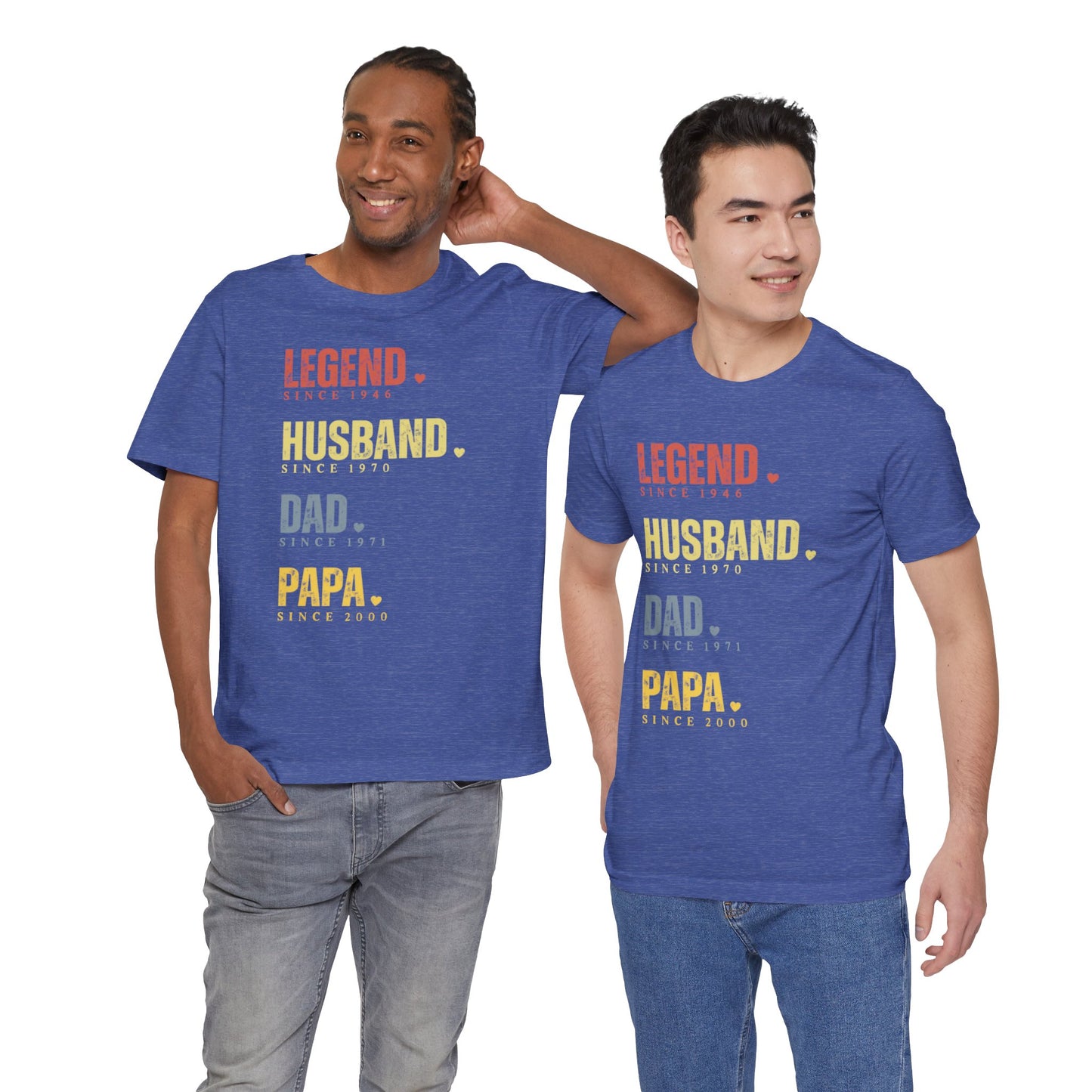 Legend Since [Year] Custom Tee | Husband, Dad, Papa, Grandpa Shirt
