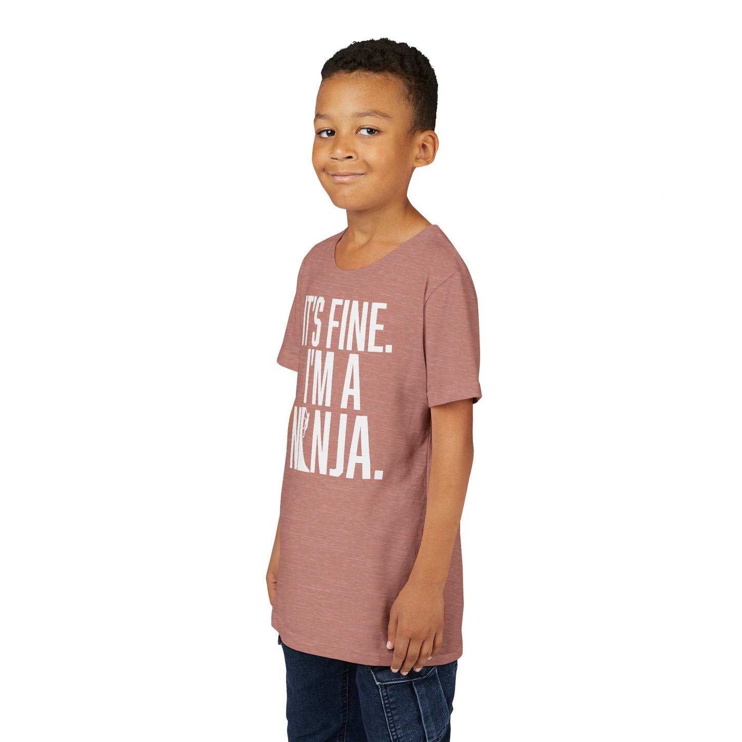 Youth Ninja T-Shirt – “It’s Fine, I’m a Ninja” Funny Athlete Shirt