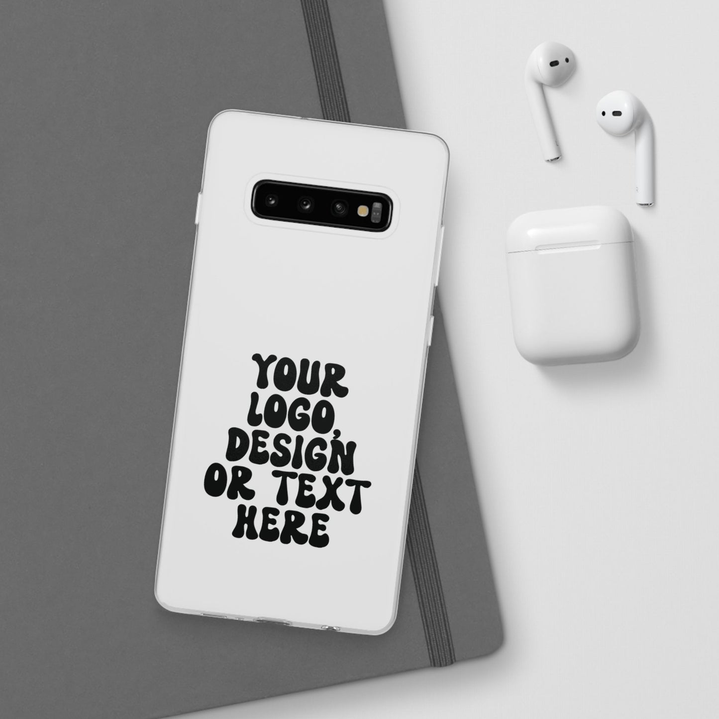 CUSTOM Text, Design or Logo - Flexi Phone Case