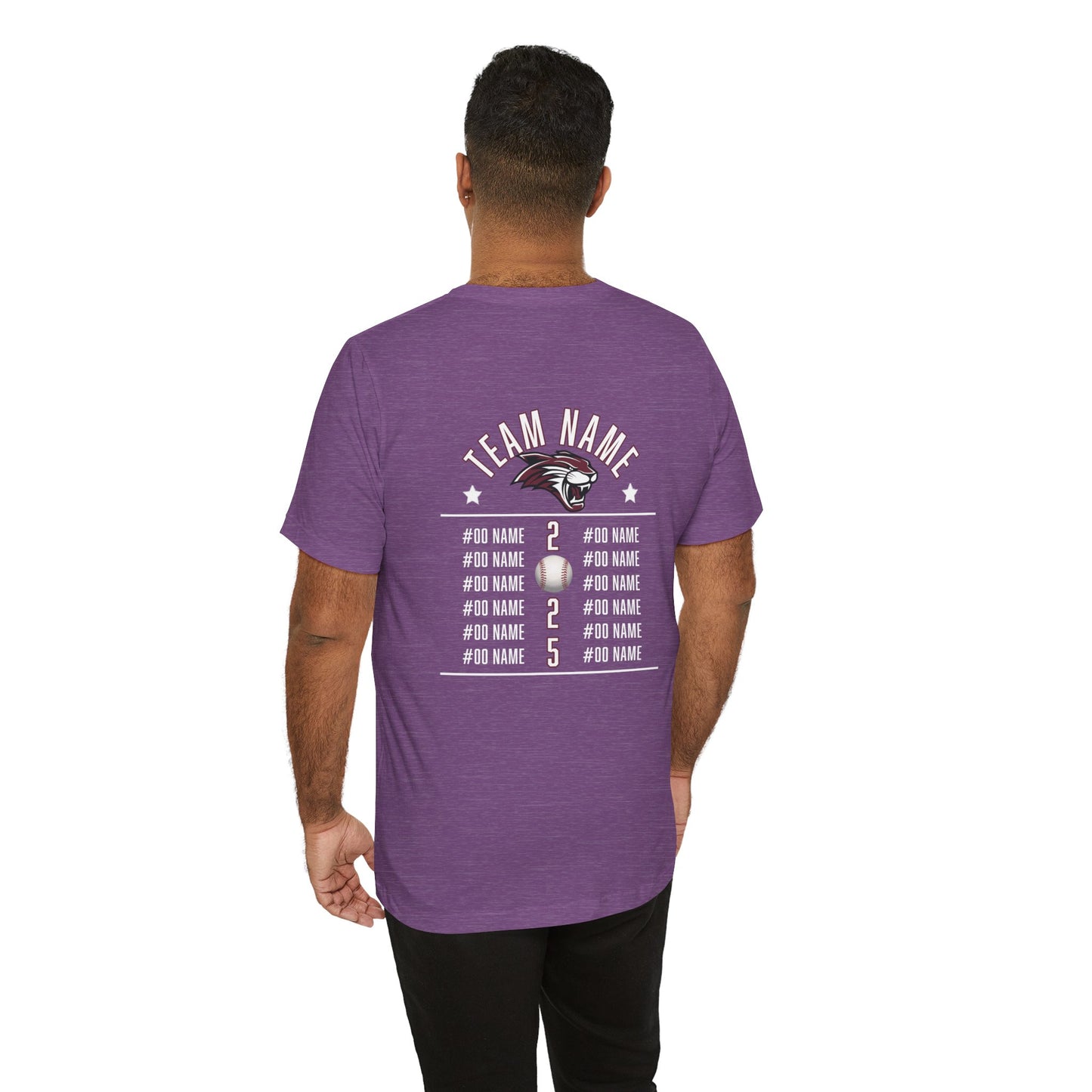 Custom Team T-Shirt – Add Team Name, Player Number &/or Name